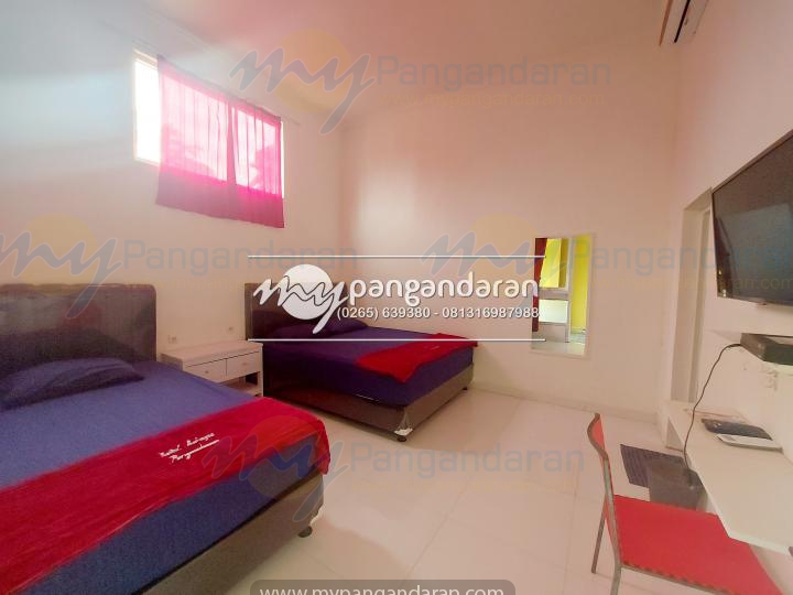  Tampilan Family Room Hotel Bahagia Pangandaran	<br />

